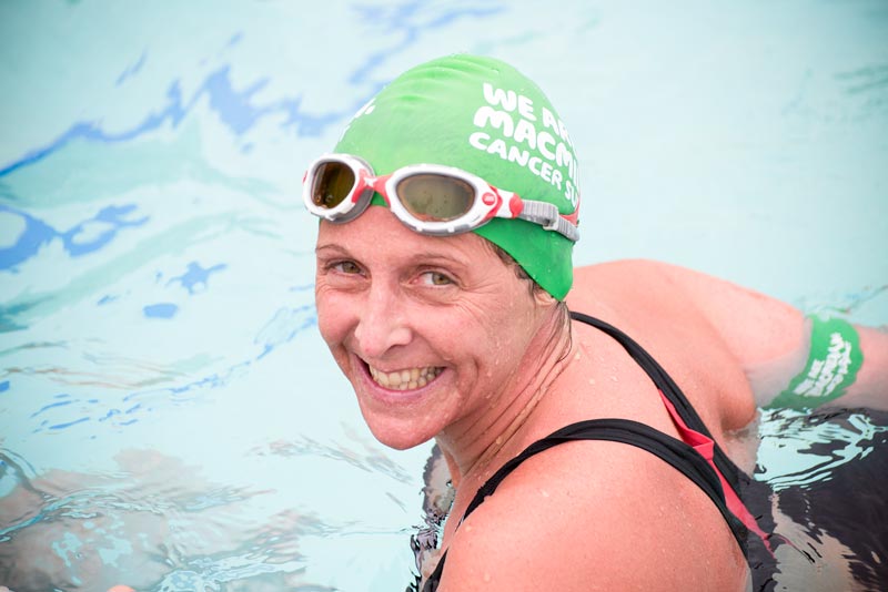 Macmillan All Out Swim at Pells Pool in Lewes in 2017