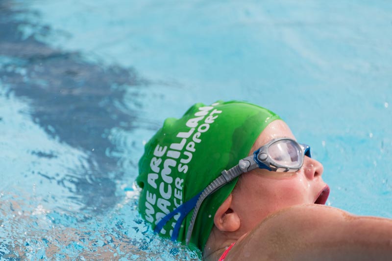 Macmillan All Out Swim at the Guildford Lido in 2017