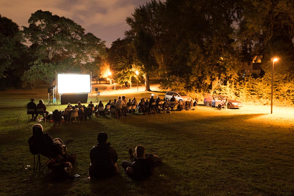 Outdoor Cinema on Union Canal in Milton Keynes