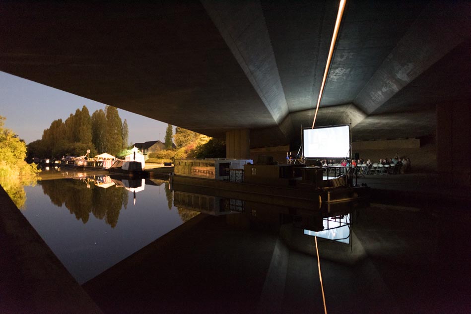 Outdoor Cinema on Union Canal in Milton Keynes