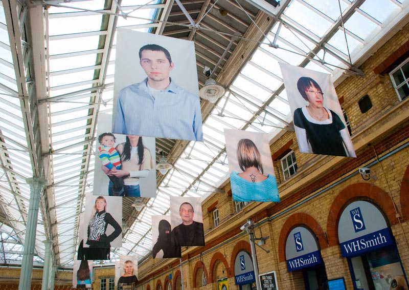 Lisa Barnard, Eastbourne Train Station